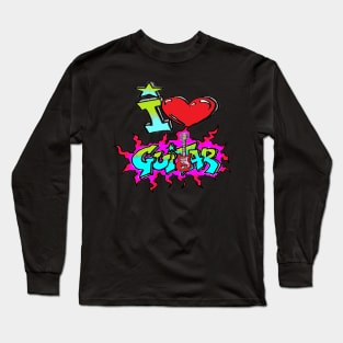 i heart guitar Long Sleeve T-Shirt